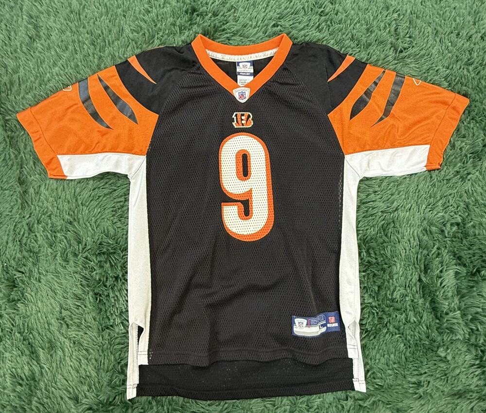 Youth Carson Palmer Cincinnati Bengals NFL Equipment Large Jersey Black Orange
